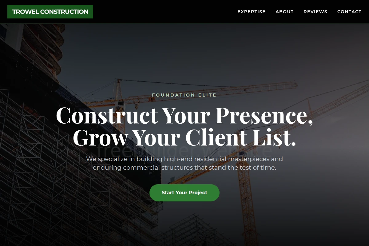Trowel Construction