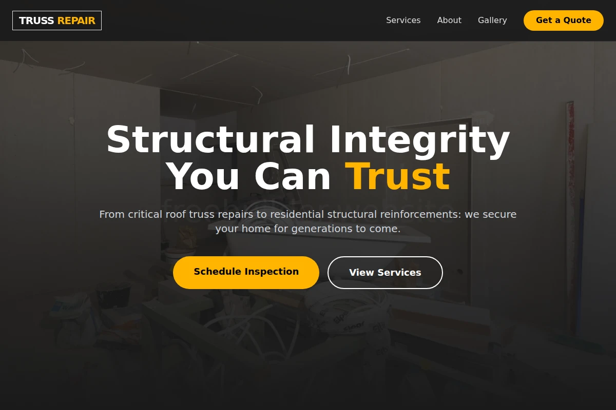 Truss Home Repair